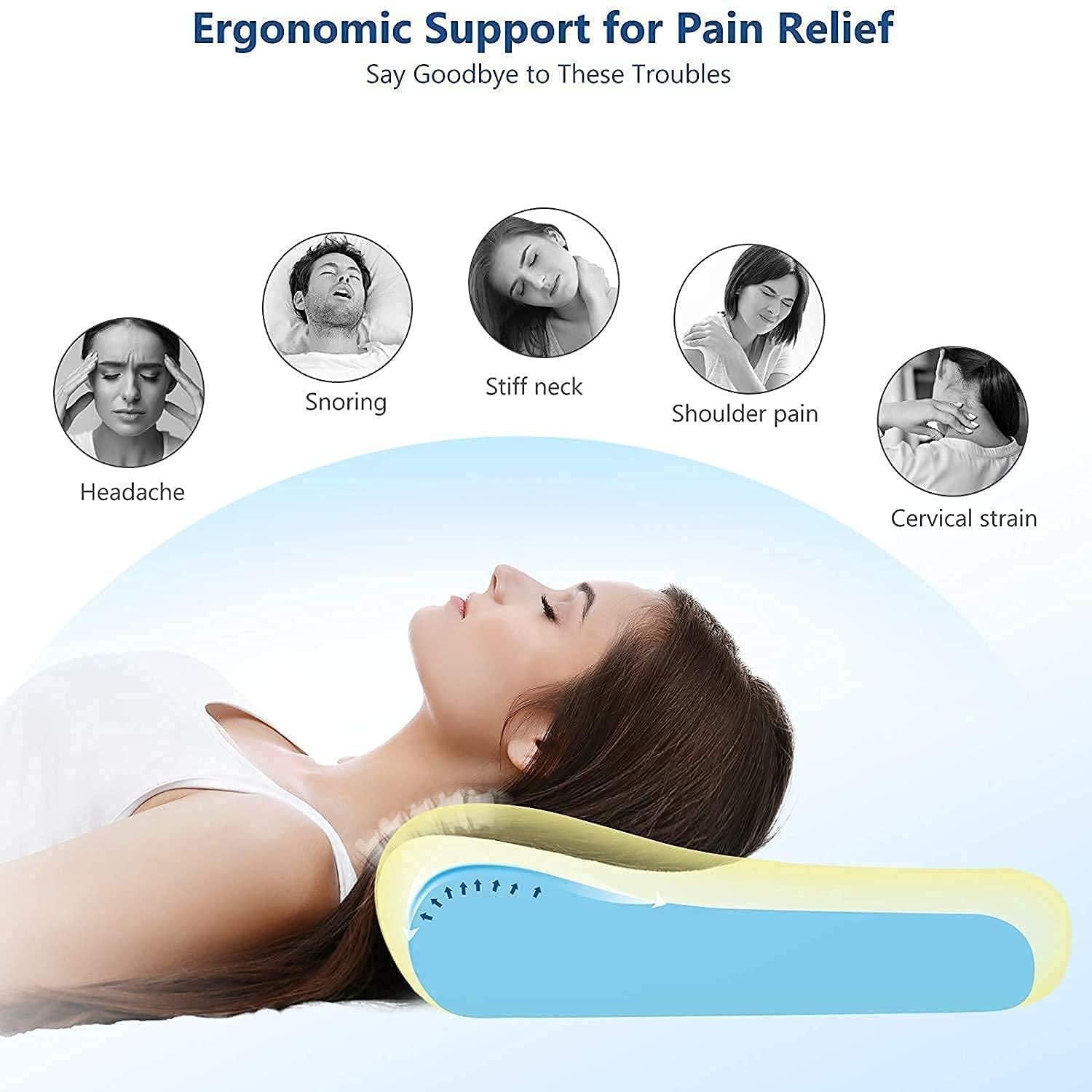 All New Ergonomic Pillow for Sleeping- Limited Stock